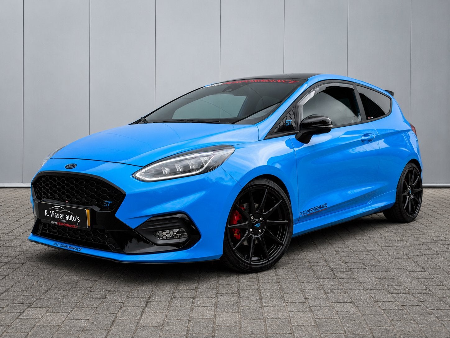 Ford Fiësta ST 1.5 200PK 1/200 maxton/milltek/B&O/forge, Voorwielaandrijving, Blauw, Bedrijf, Handgeschakeld