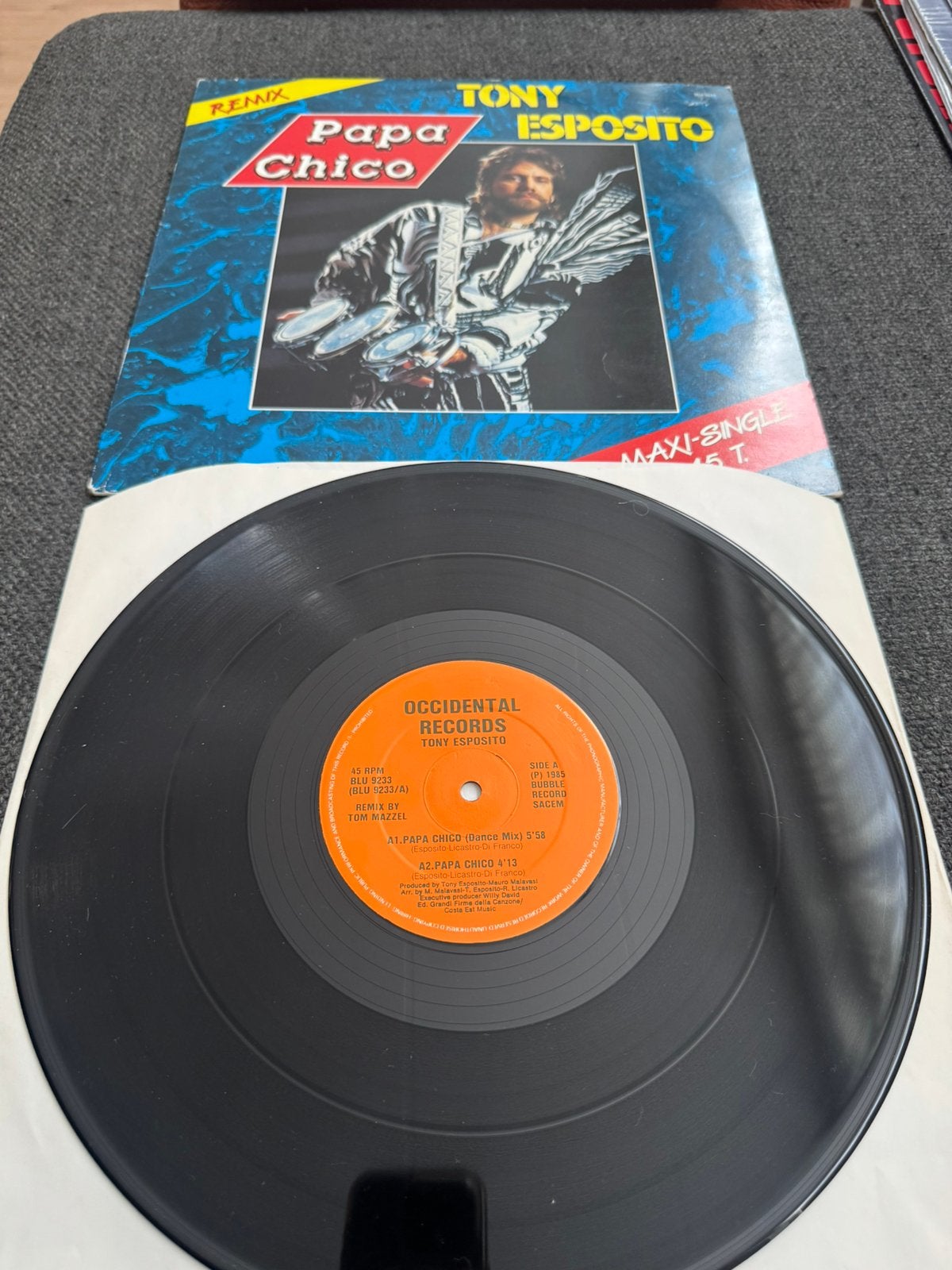 Tony Esposito- Papa Chico Maxi Remix Vinyl=Mint Hoes=Goed, Ophalen of Verzenden, Zo goed als nieuw, 12 inch