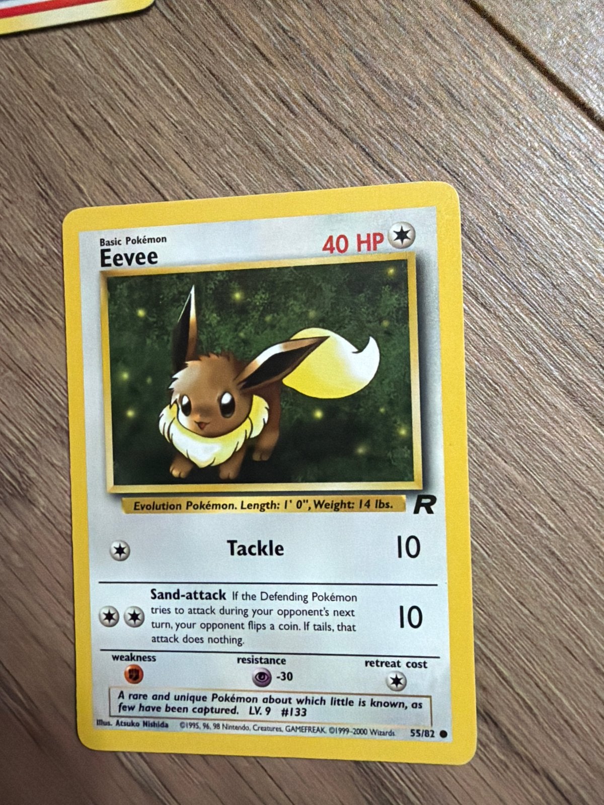 Pokémon Eevee 55/82 Jungle Set Kaart - Vintage, Ophalen, Gebruikt, Losse kaart