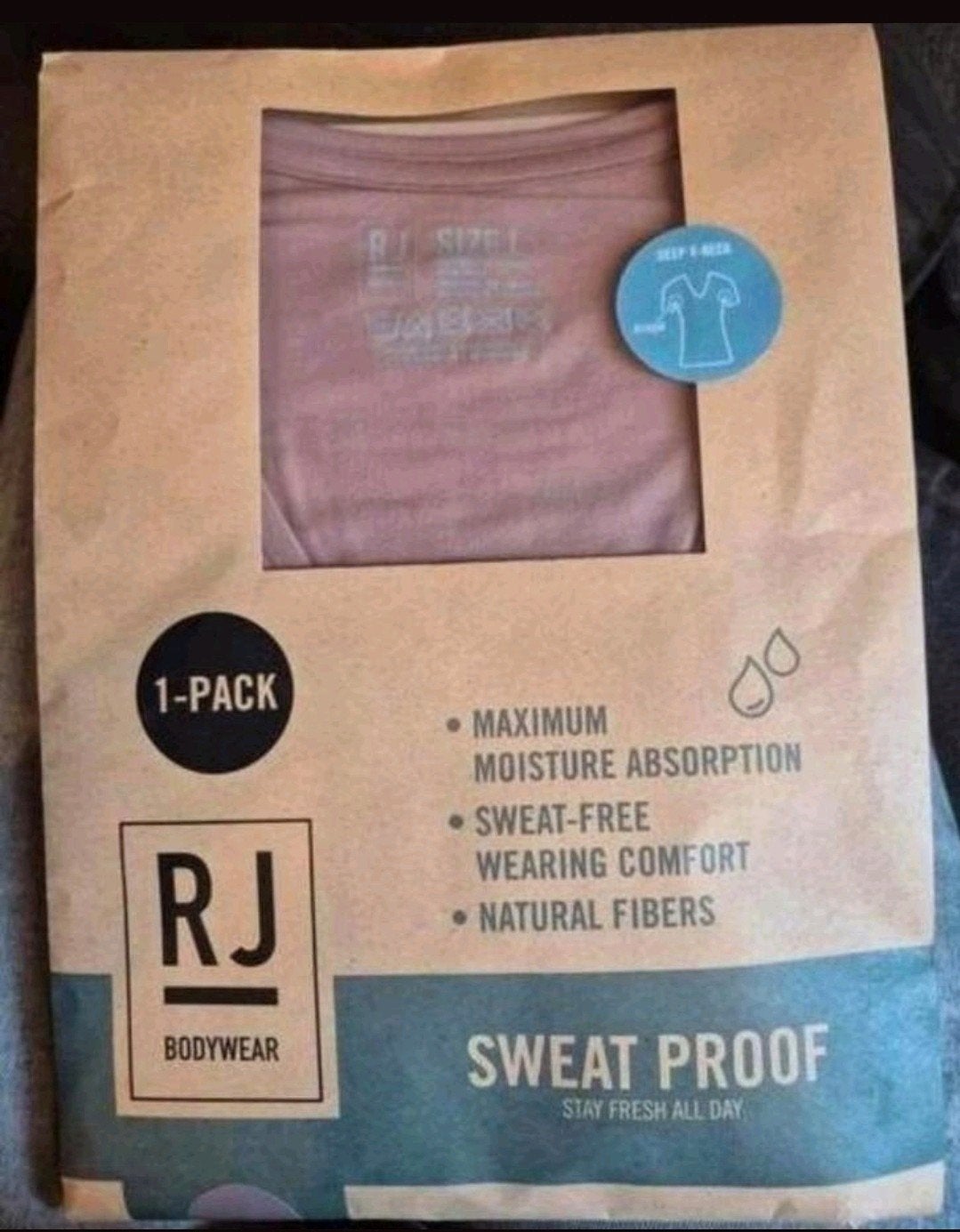 Onder trouwpak: RJ Bodywear t-shirt diepe V-hals - maat L, Ophalen of Verzenden