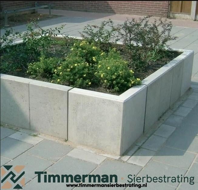 L-Element 50x30x40cm, Grijs, Keerwand, Bloembak, Grondkering, 25 cm of meer, Biels, Nieuw, Ophalen of Verzenden