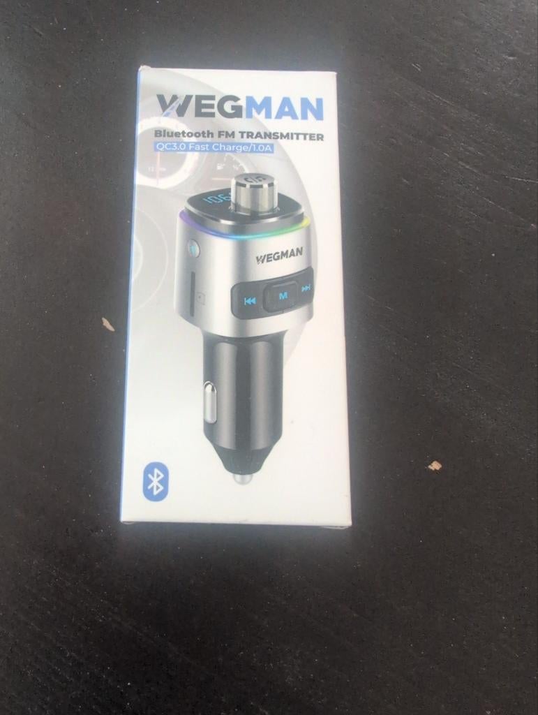 Wegman Bluetooth FM Transmitter QC3.0 Fast Charge, Ophalen of Verzenden