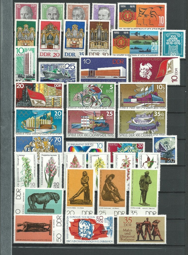 DDR, jaargang 1976, helemaal kompleet, Postfris., Ophalen of Verzenden, DDR, Postfris