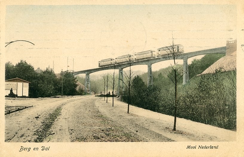 BERG en DAL – Viaduct Bergspoor 1922 (DR144), Verzenden, 1920 tot 1940, Gelopen, Gelderland