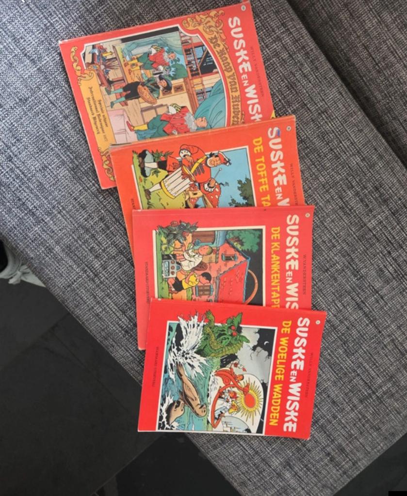 Suske en Wiske stripboeken - 4 delen, Meerdere stripboeken, Ophalen of Verzenden, Gelezen