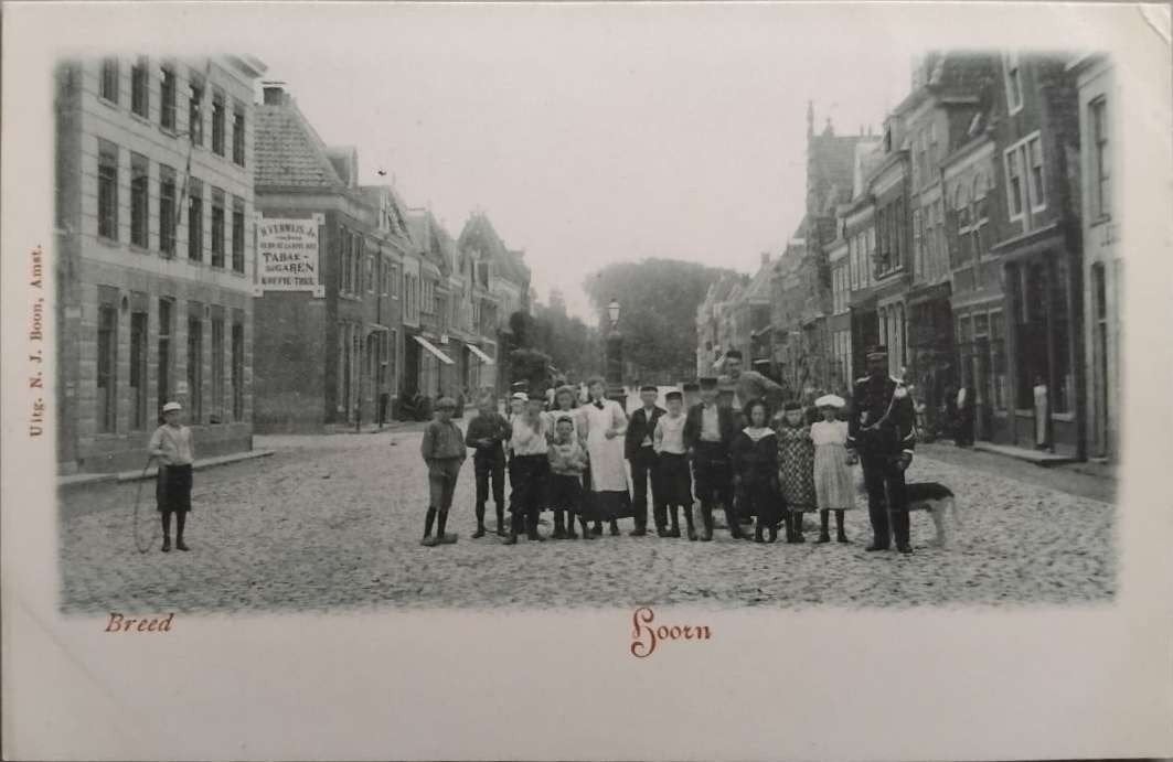 Breed, Hoorn (Noord-Holland) – ca. 1900/1905, Ophalen of Verzenden, Voor 1920, Ongelopen, Noord-Holland