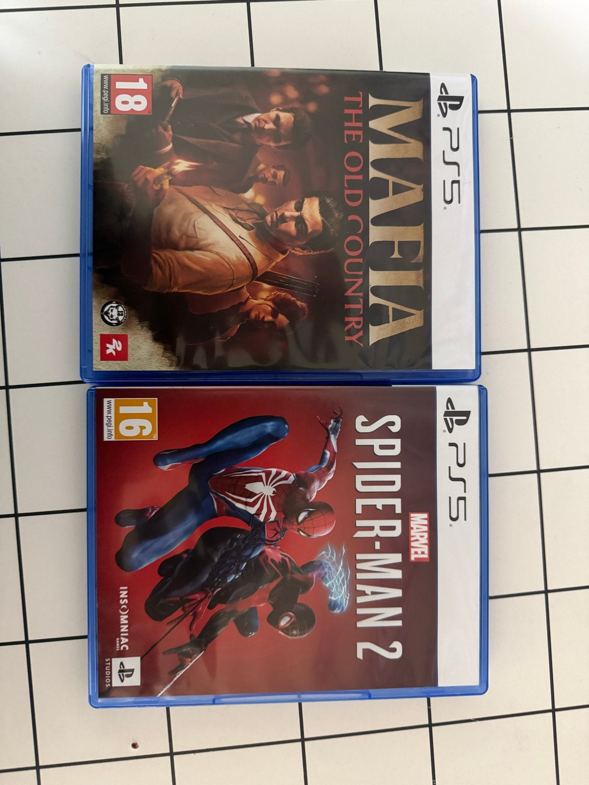 Spiderman 2 & Mafia: The Old Country PS5 Games, Vanaf 18 jaar, 1 speler, Zo goed als nieuw, Ophalen