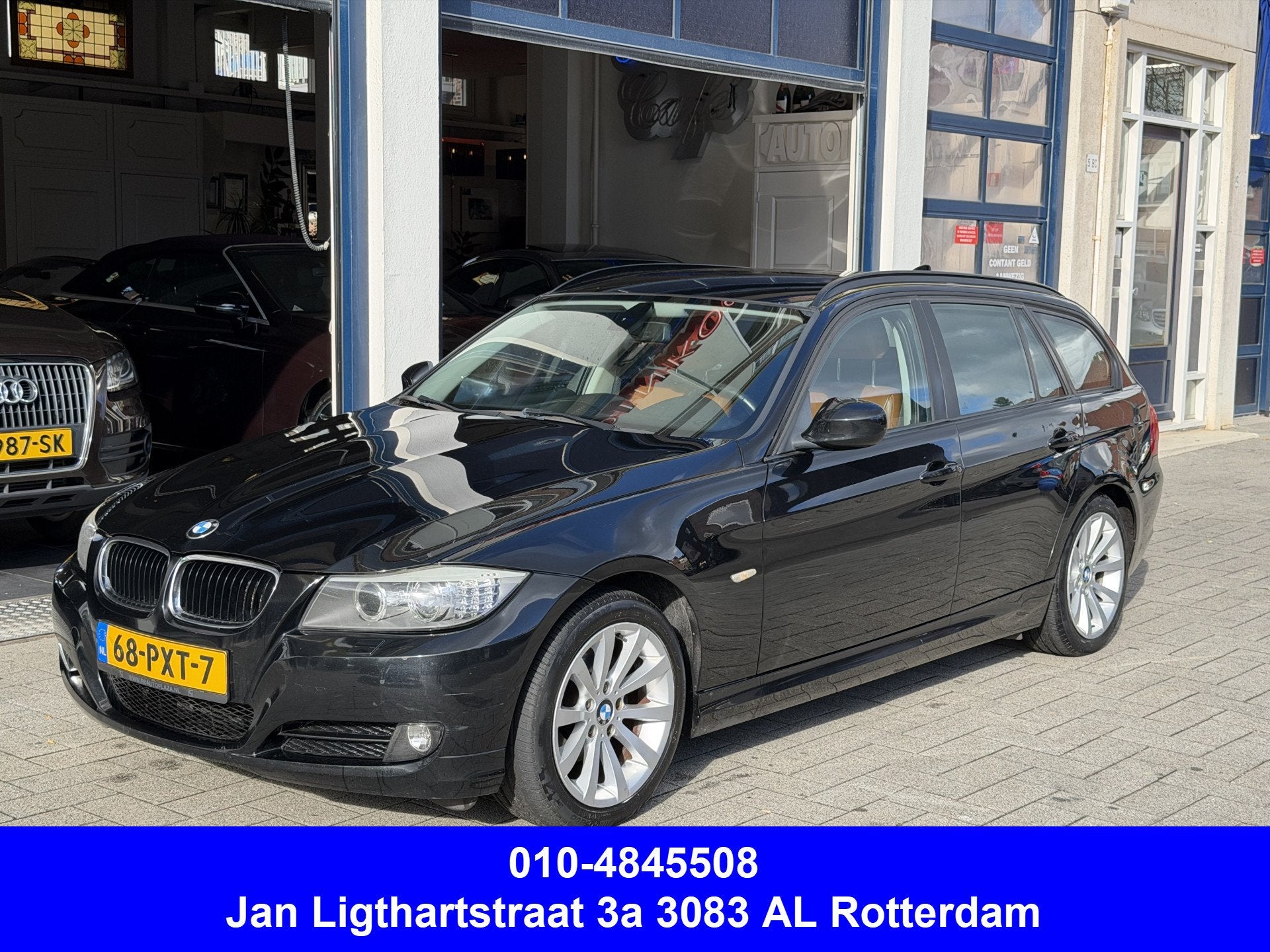 BMW 3 Serie Touring 318i Business Line LEDER/SPORT INTERIEUR, Euro 5, Achterwielaandrijving, Zwart, Origineel Nederlands