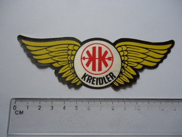 sticker oud Kreidler vleugel brommer bromfiets wings retro, Verzenden, Zo goed als nieuw, Bedrijf of Vereniging