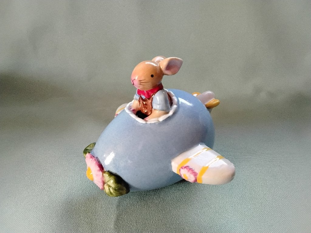 Paasbunny Villeroy & Boch  - vliegtuigje -, Verzenden, Zo goed als nieuw