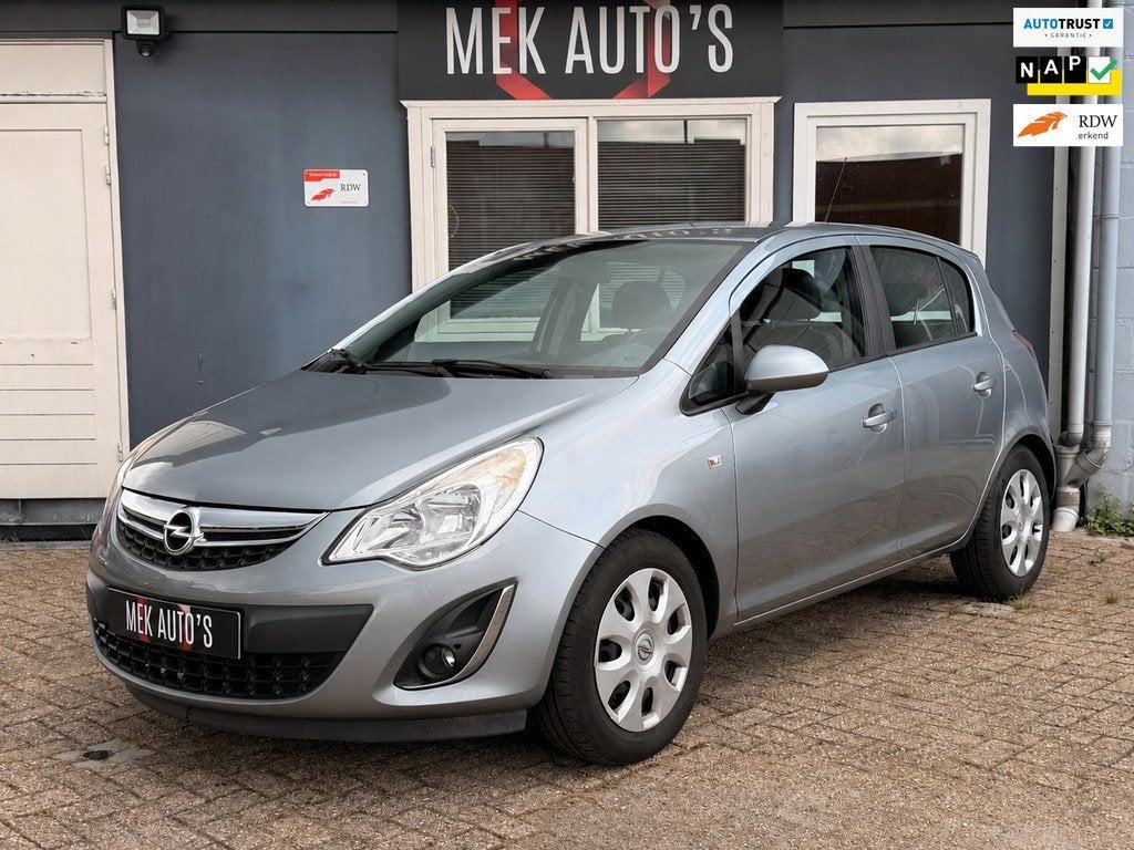 Opel Corsa 1.2-16V Anniversary Edition|2e Eigenaar|Airco|Cru, Voorwielaandrijving, Gebruikt, Zwart, 4 cilinders