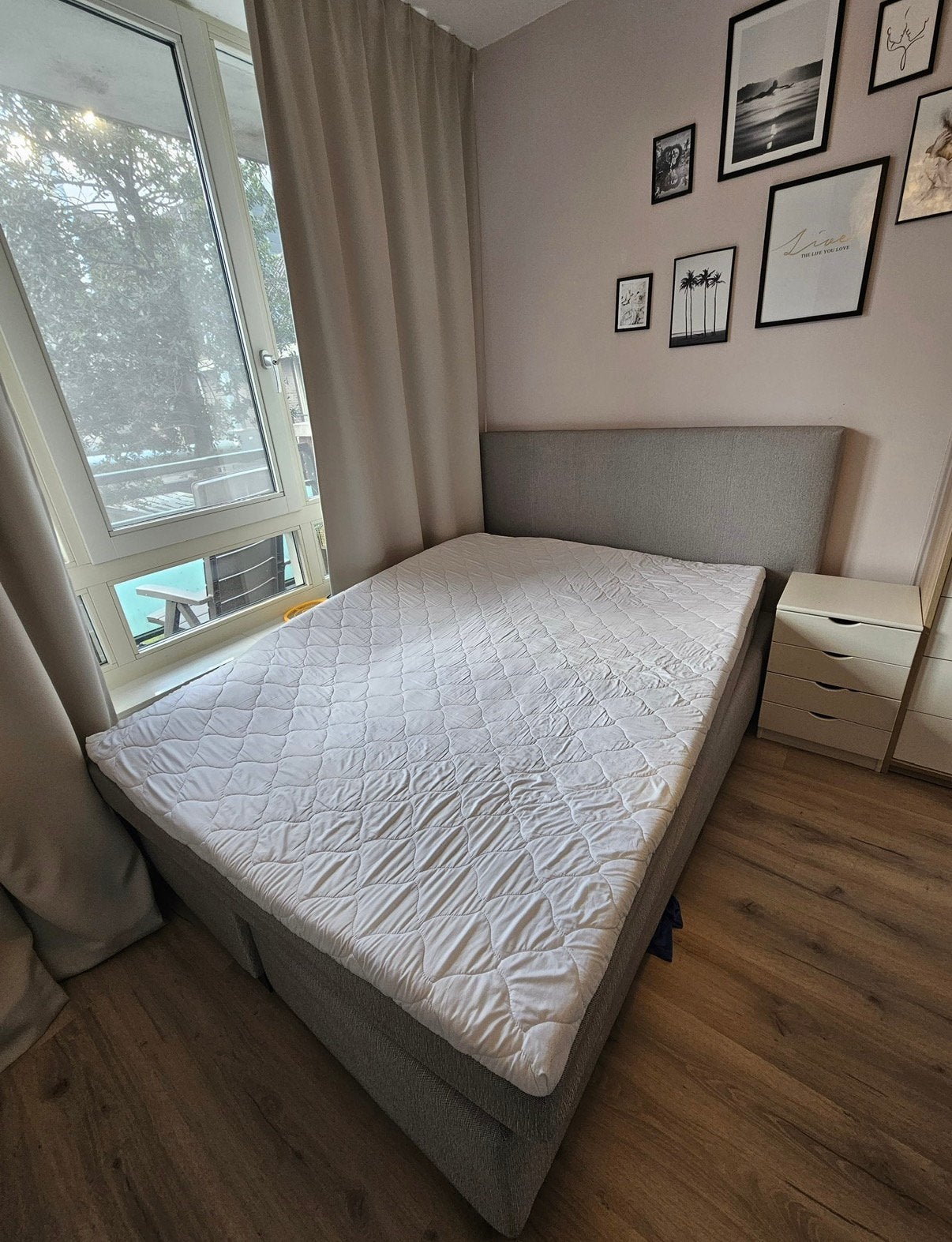 Boxspring, Ophalen, Tweepersoons, 140 cm