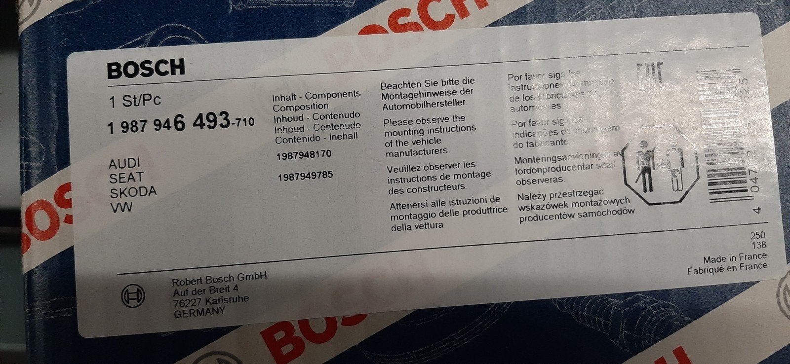 Nieuwe Bosch Waterpomp voor Audi, Seat, Skoda, VW, Ophalen of Verzenden, Nieuw, Seat