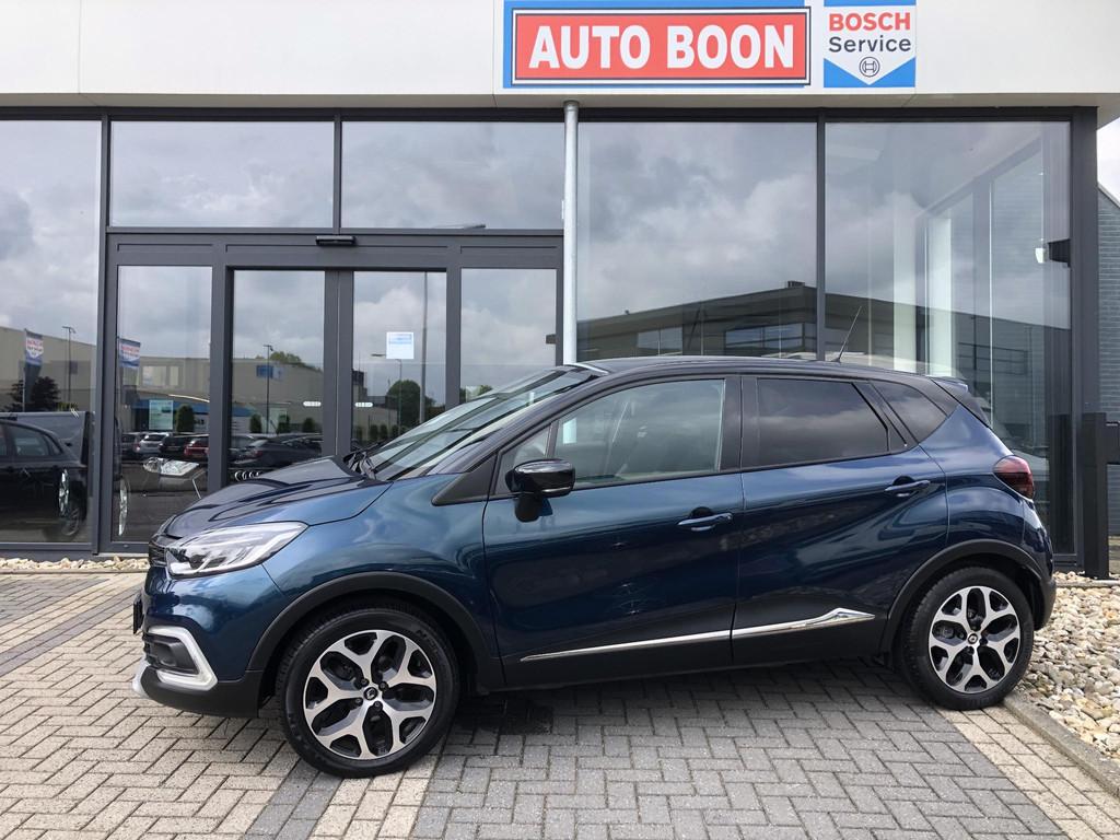 Renault Captur 0.9 TCe 90PK INTENS 2-TONE R-LINK/NAVI/LED/ /, Auto's, 898 cc, Stof, Gebruikt, Euro 6