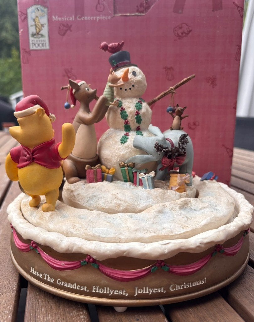 Classic Pooh Centerpiece, Ophalen of Verzenden, Winnie de Poeh of vrienden, Zo goed als nieuw, Beeldje of Figuurtje