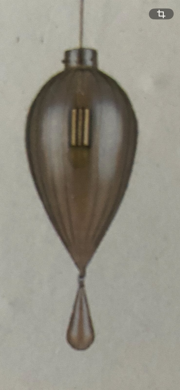 Twee hanglampen glazen druppel, Ophalen, Nieuw
