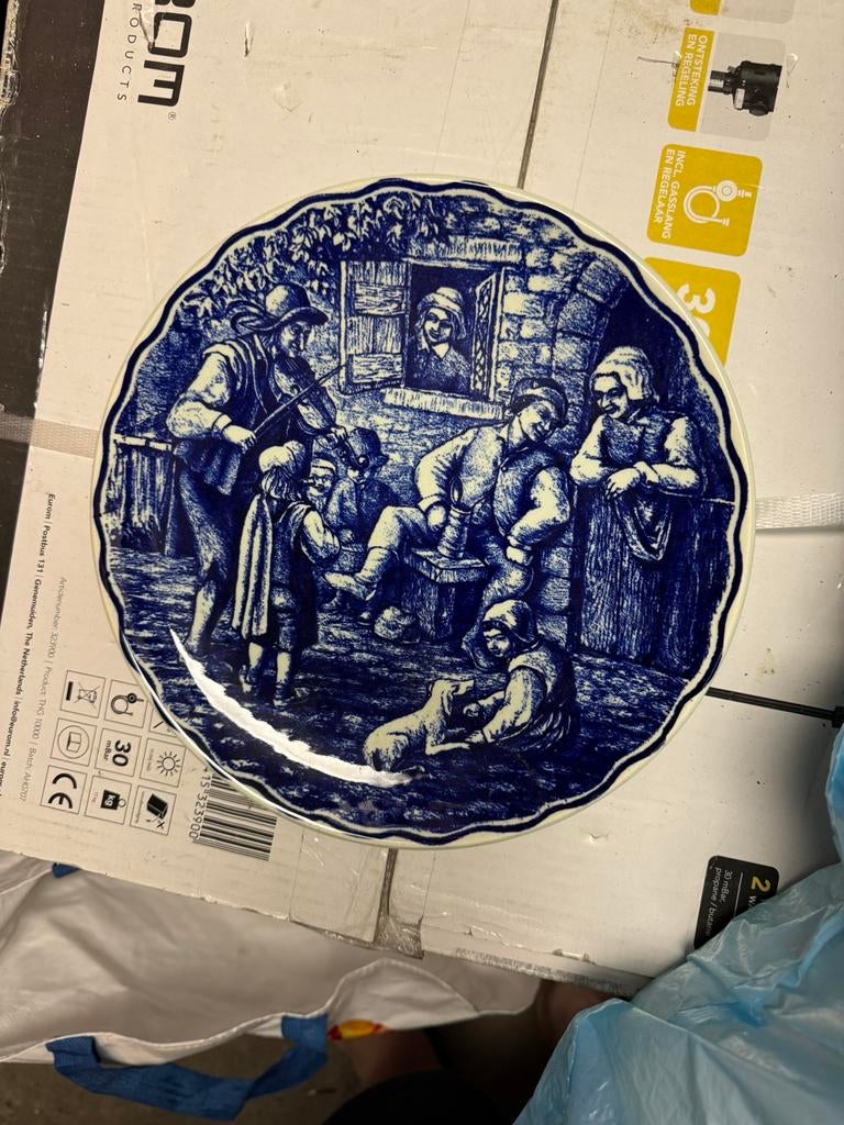 Delfts Blauw Boch Freres La Louviere Belgium, Antiek en Kunst, Ophalen