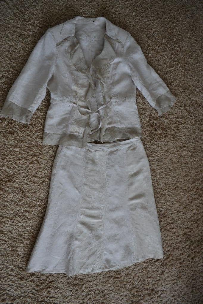 Ensemble van SYM maat 44, Kostuum of Pak, SYM, Beige, Maat 42/44 (L)