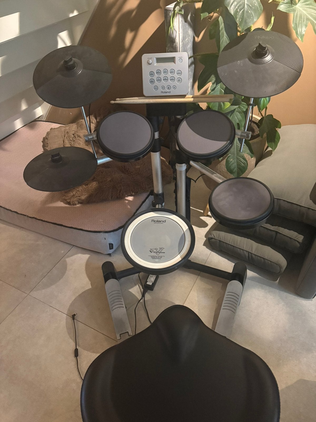Roland v drum hd3 electrisch drumstel, Ophalen, Gebruikt, Roland, Elektronisch