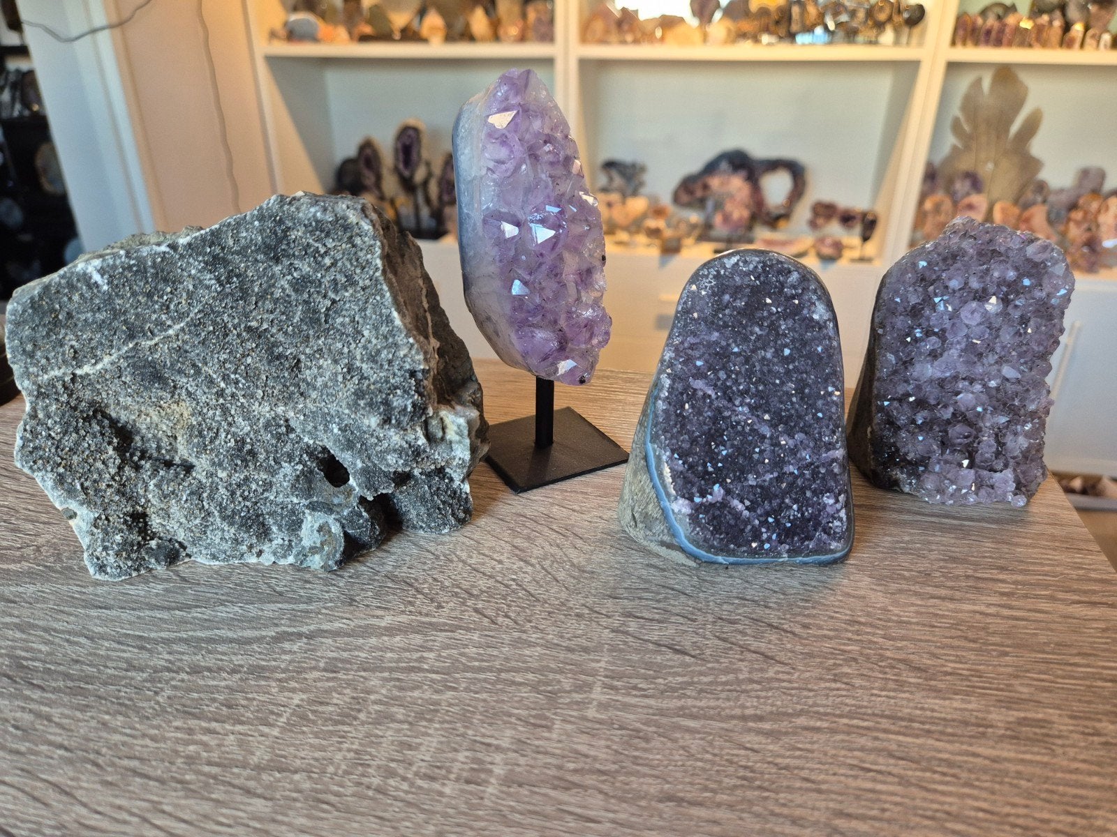 4 x amethist, Ophalen of Verzenden, Versiering