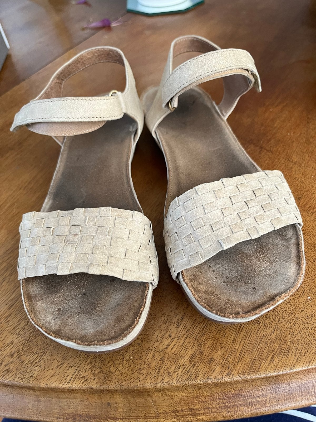Tamaris beige sandalen maat 38, Ophalen of Verzenden, Gedragen, Beige, Sandalen of Muiltjes