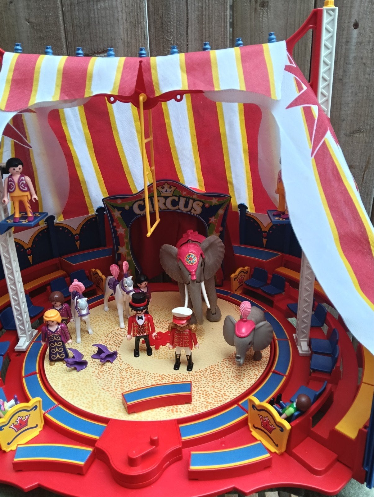 Playmobil Circus Tent met Figuren en Dieren - Complete Set, Kinderen en Baby's, Lieselotjetweedehandsspeelgoed@gmail.com, Complete set