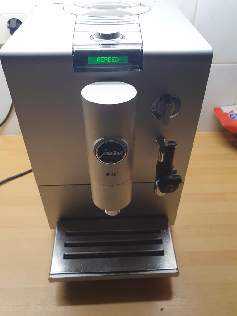 Jura ENA 5 volautomatische koffiemachine, Gebruikt, Koffiemachine, Ophalen of Verzenden, Afneembaar waterreservoir