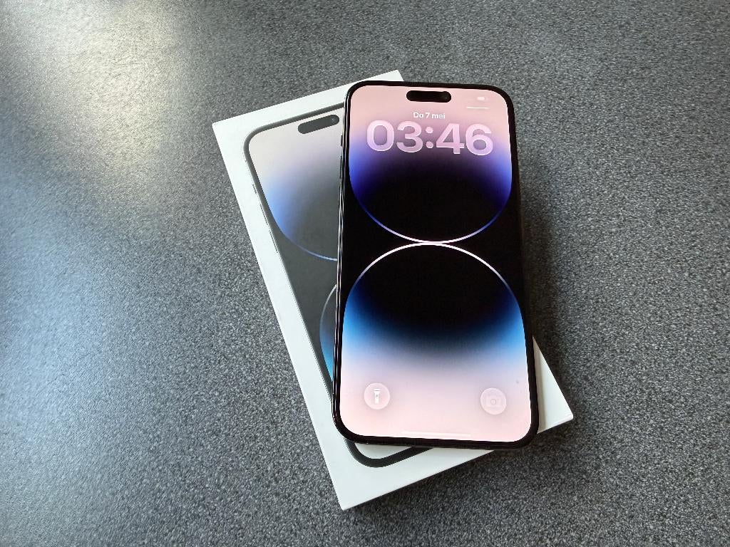 iPhone 14 Pro Max Space Black 128gb | Nette Staat | Accu 87%, 128 GB, Zwart, Ophalen of Verzenden, Zo goed als nieuw