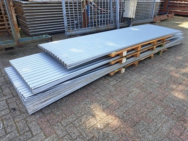 stalen golfplaten, dakplaat, wandbekleding, golf plaat, Ophalen, Overige materialen, Gebruikt, 200 cm of meer