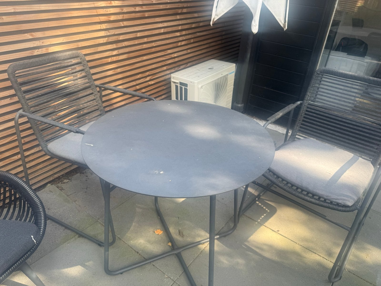 4 Seasons Outdoor tuinset met 2 stoelen en bijzettafel, Tuin en Terras, Gebruikt, Wicker, Stoel, Tuinset