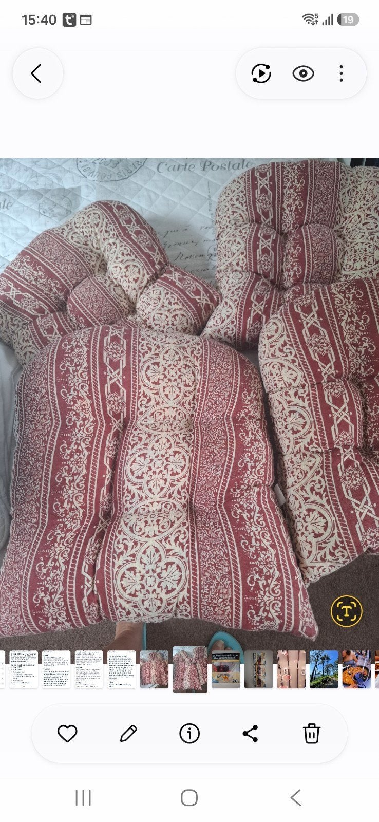 4 x stoelkussen, Huis en Inrichting, Ophalen