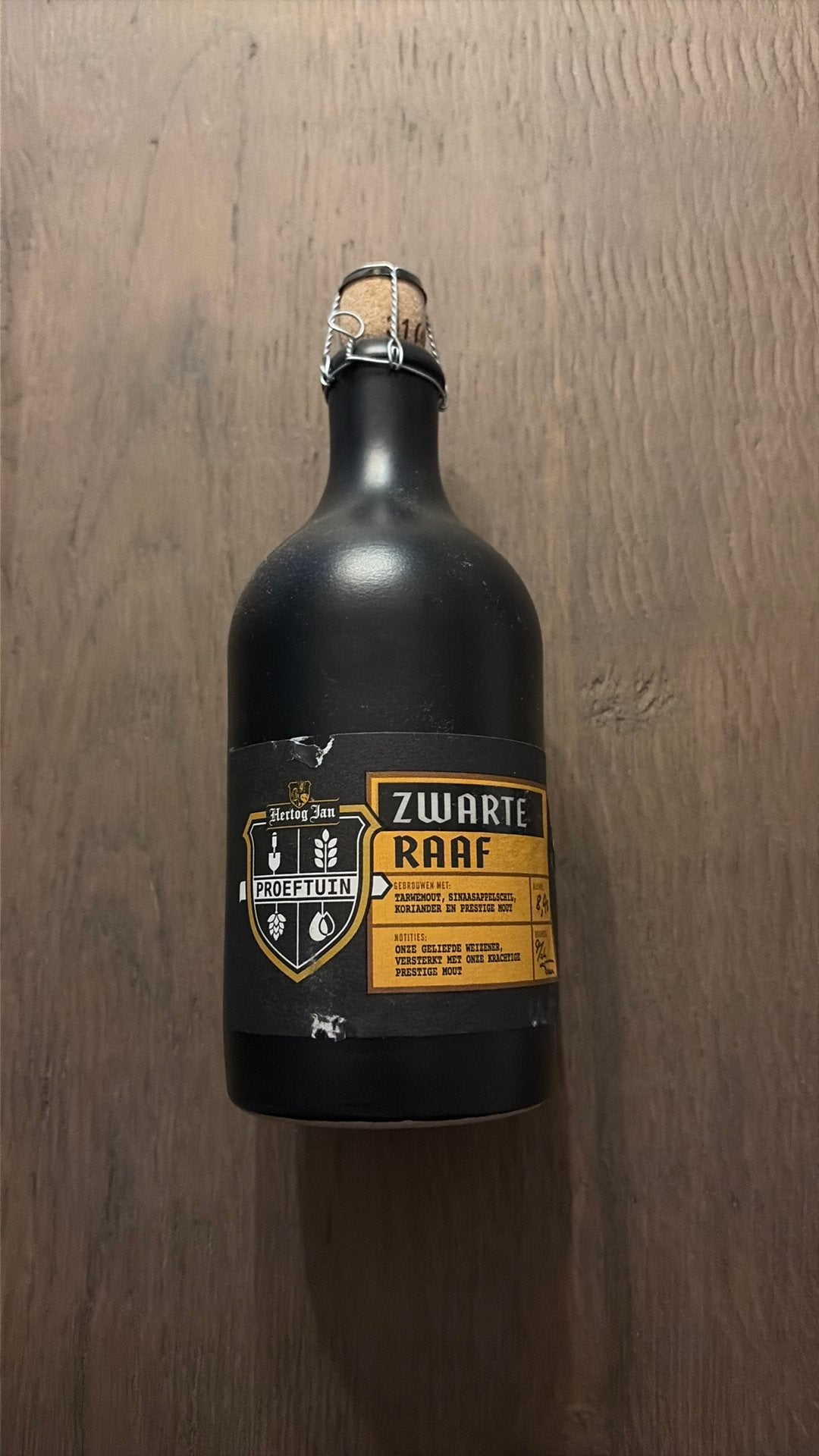 Hertog Jan Proeftuin “ zwarte raaf”, Verzamelen, Biermerken, Verzenden, Zo goed als nieuw, Flesje(s), Hertog Jan