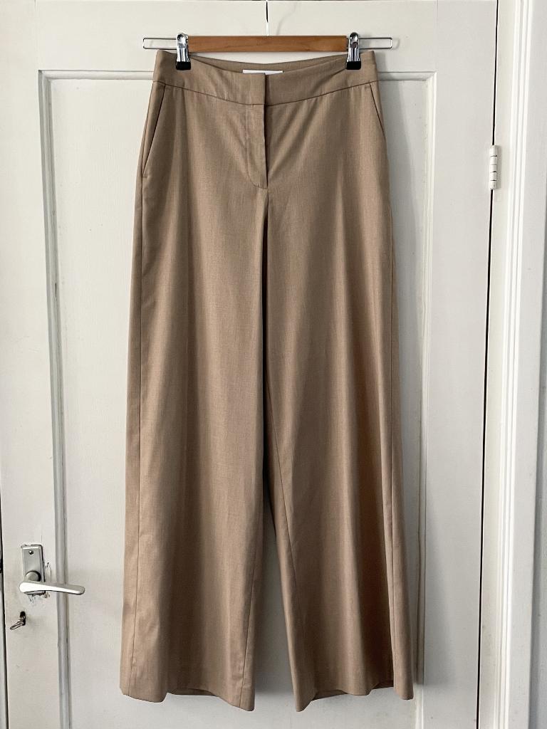 Ivy & Oak Pantalon Wide Leg, Kleding | Dames, Broeken en Pantalons, Nieuw, Maat 34 (XS) of kleiner, Beige, Lang, Verzenden