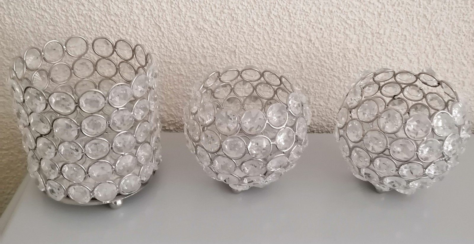 3 KANDELAARS VOOR THEELICHTJES (GLOEDNIEUW)., Ophalen of Verzenden, Nieuw, Metaal, Waxinelichthouder