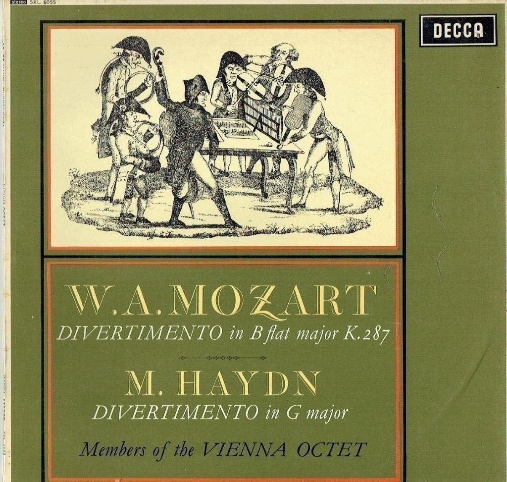 Mozart  Haydn  Divertimento Vienna Octet Decca SXL 6055, Cd's en Dvd's, Kamermuziek, Ophalen of Verzenden, Zo goed als nieuw, 12 inch