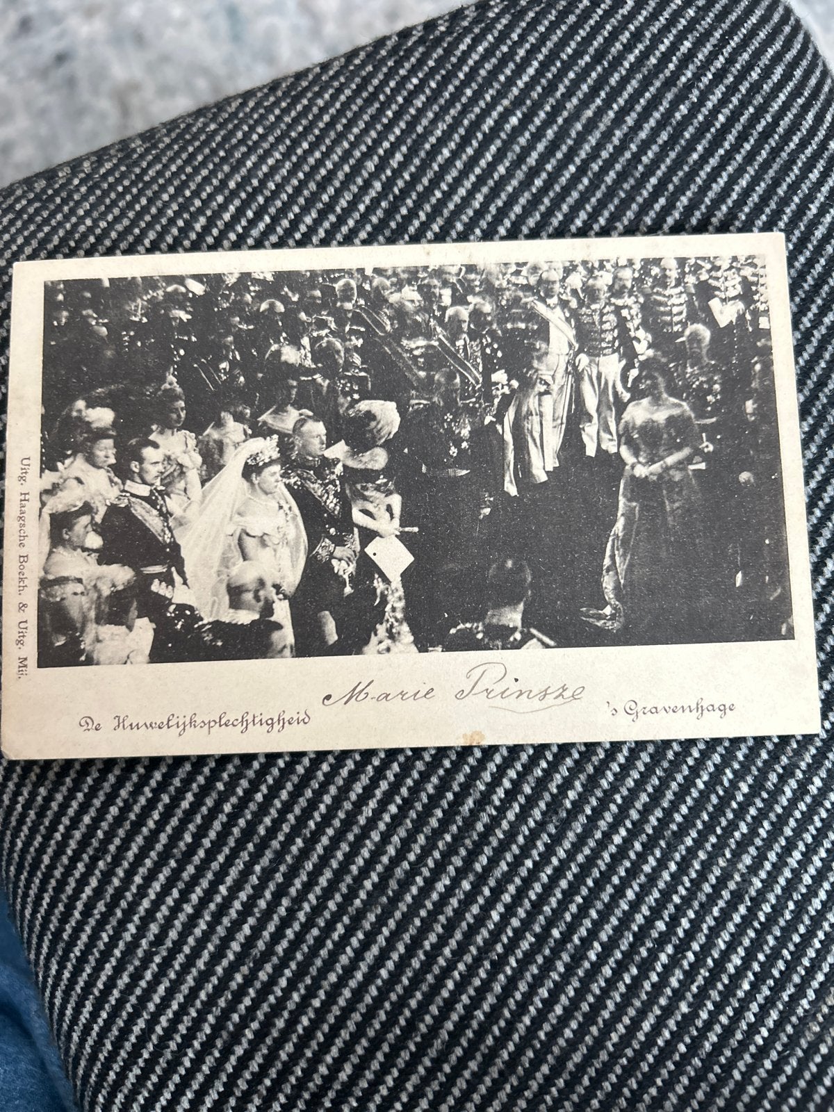 Antieke ansichtkaart Huwelijk Koningin Wilhelmina 1903, Ophalen of Verzenden, Voor 1920, Gelopen