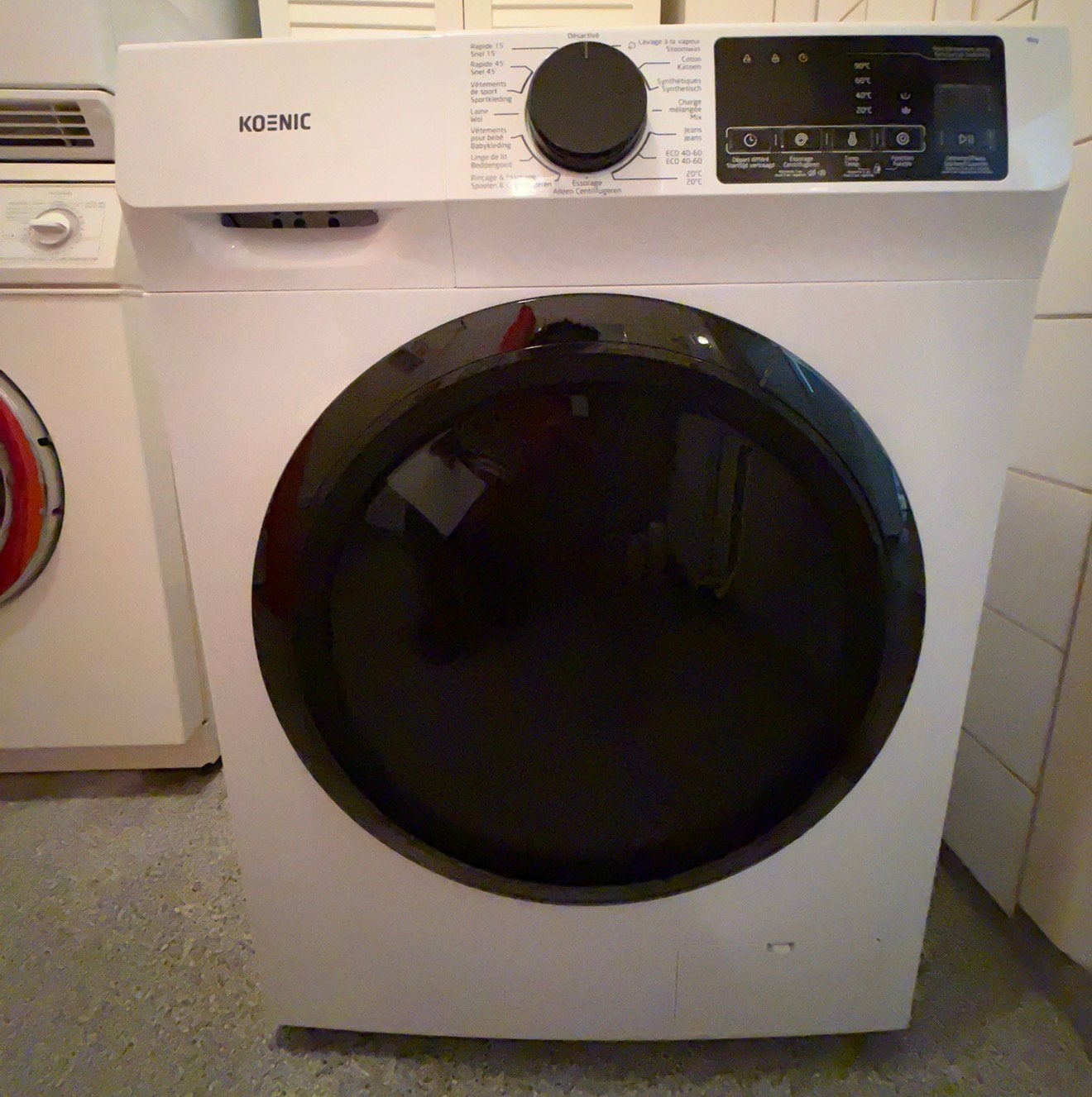 Koenic KWM9116 AV INV wasmachine - 9kg -1400 t-NIEUW️, 8 tot 10 kg, Ophalen, Nieuw, 85 tot 90 cm
