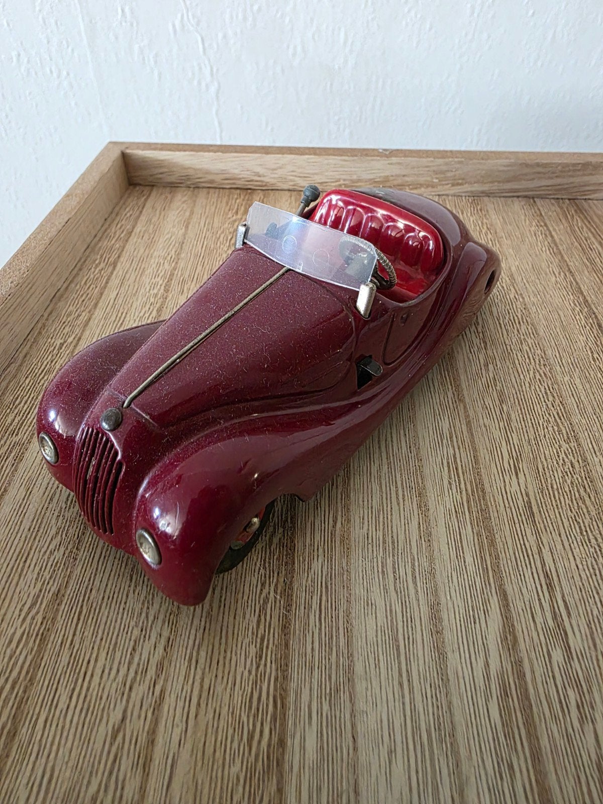 Vintage Schuco Examico 4001 Blikken Speelgoedauto Rood, Ophalen of Verzenden