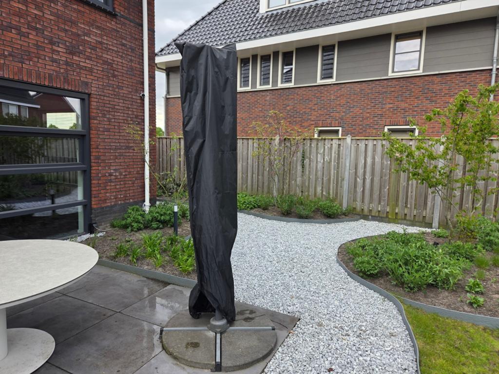 Garden Impression Zweefparasol 250x250cm met hoes en voet, Ophalen