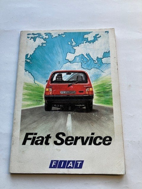 Fiat Service Boekje - Vintage Auto Documentatie   1989, Ophalen of Verzenden