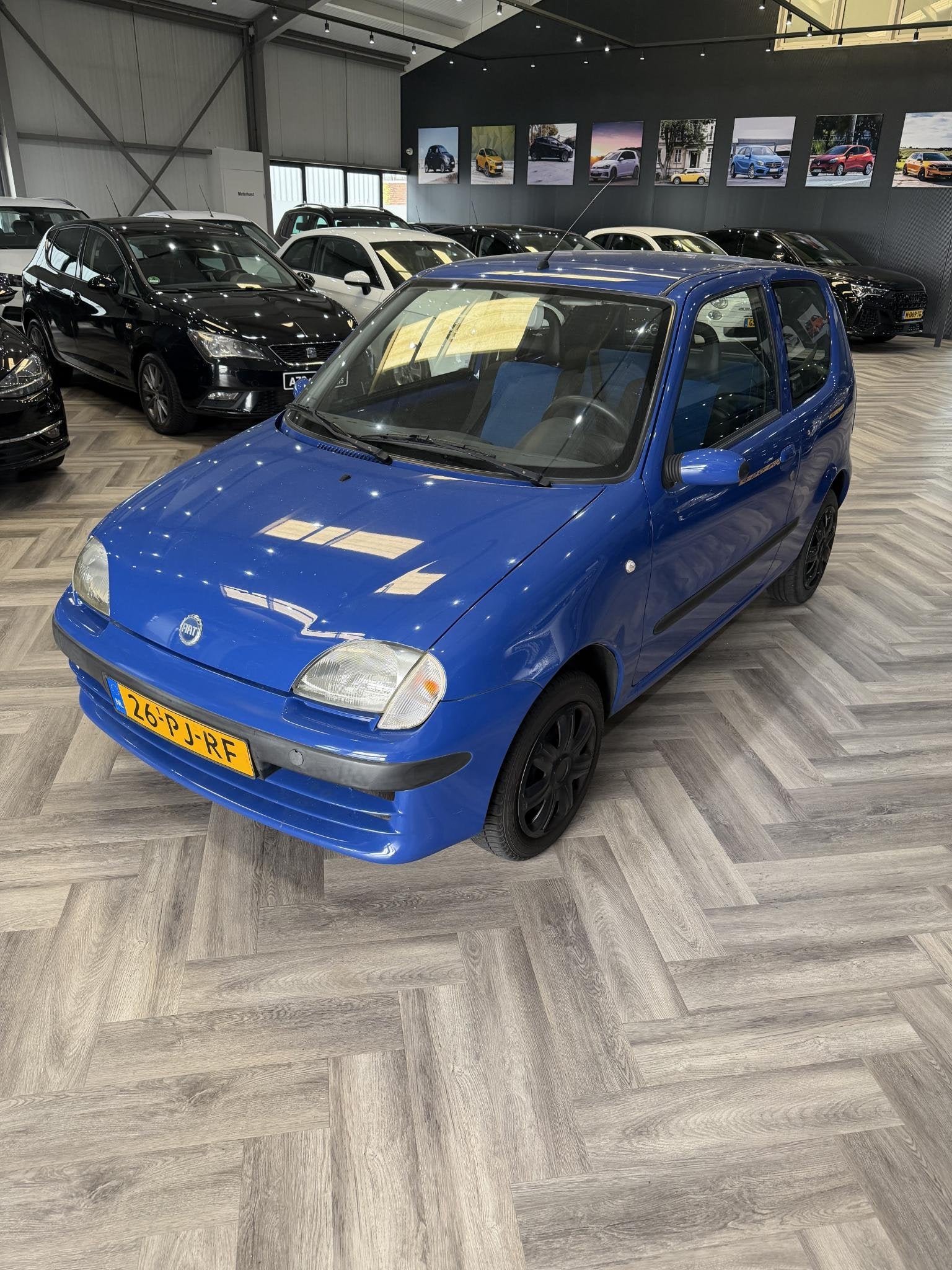 Fiat Seicento 1.1 S, Voorwielaandrijving, Stof, Blauw, Handgeschakeld