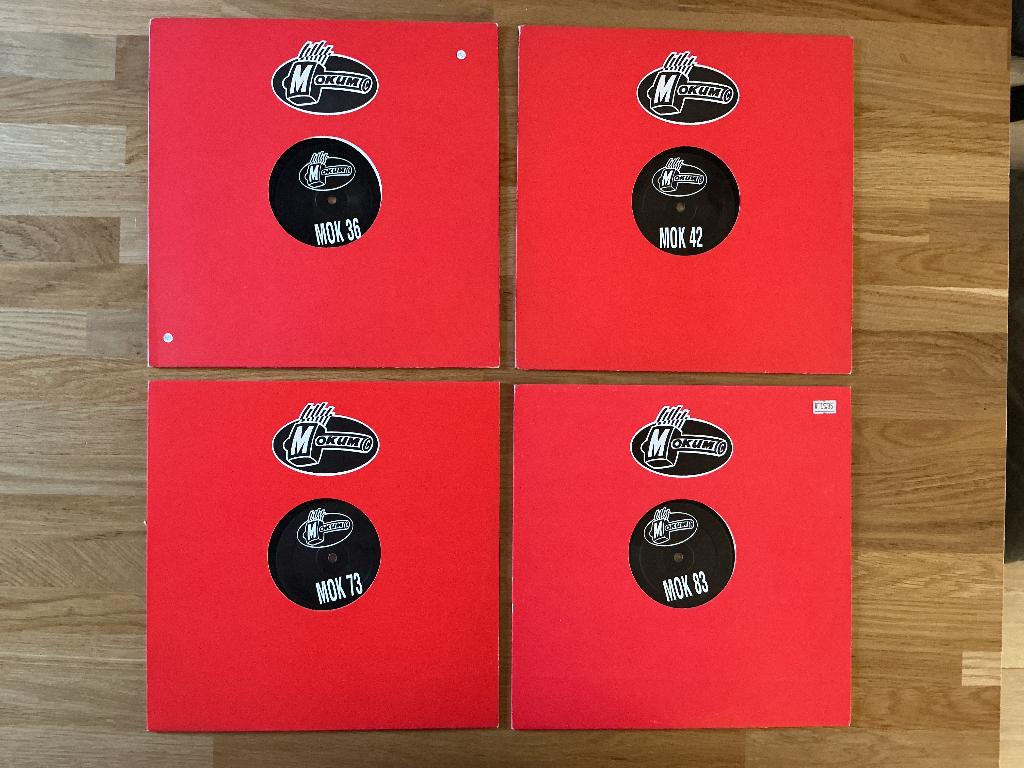 4st Mokum 12” MOK 36, MOK 42, MOK 73 en MOK 83, Gebruikt, 1990 - 1999, Overige genres, Ophalen of Verzenden