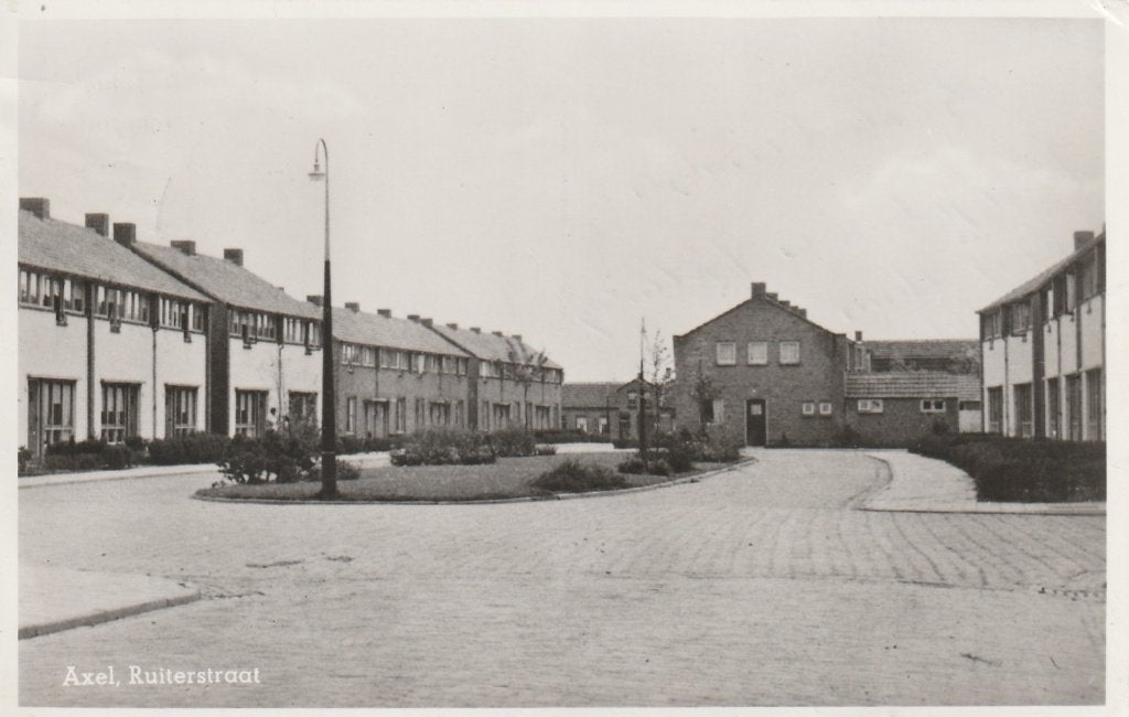 AXEL Ruiterstraat  1951, Verzamelen, Ansichtkaarten | Nederland, Verzenden, 1940 tot 1960, Gelopen, Zeeland