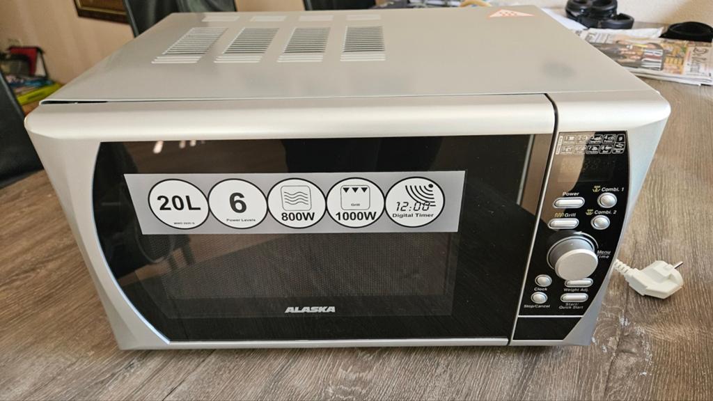 Alaska Combimagnetron MWD2820G - 20L, 800W, Grill 1000W, Ophalen, Combimagnetron, Gebruikt, Grill