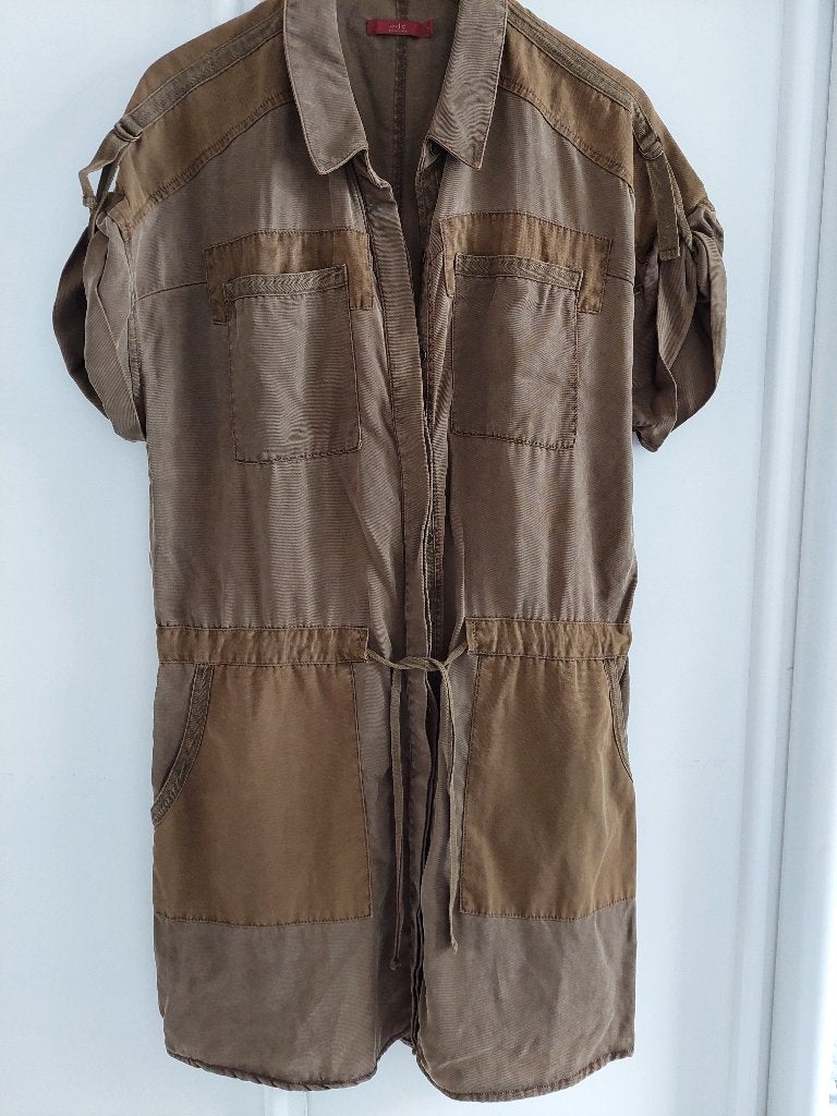 Mosgroen/Bruin tuniek jurkje van EDC in maat S/36, Kleding | Dames, Ophalen of Verzenden, Zo goed als nieuw, Maat 36 (S), EDC