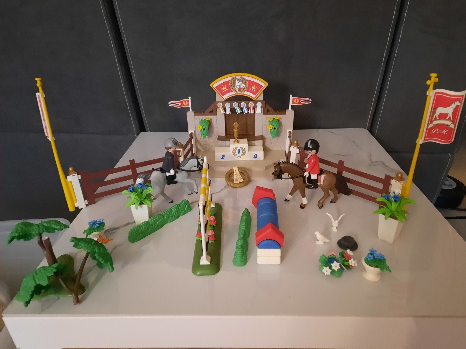 Playmobil Paarden Springwedstrijd Set, Ophalen of Verzenden, Gebruikt, Jongen of Meisje