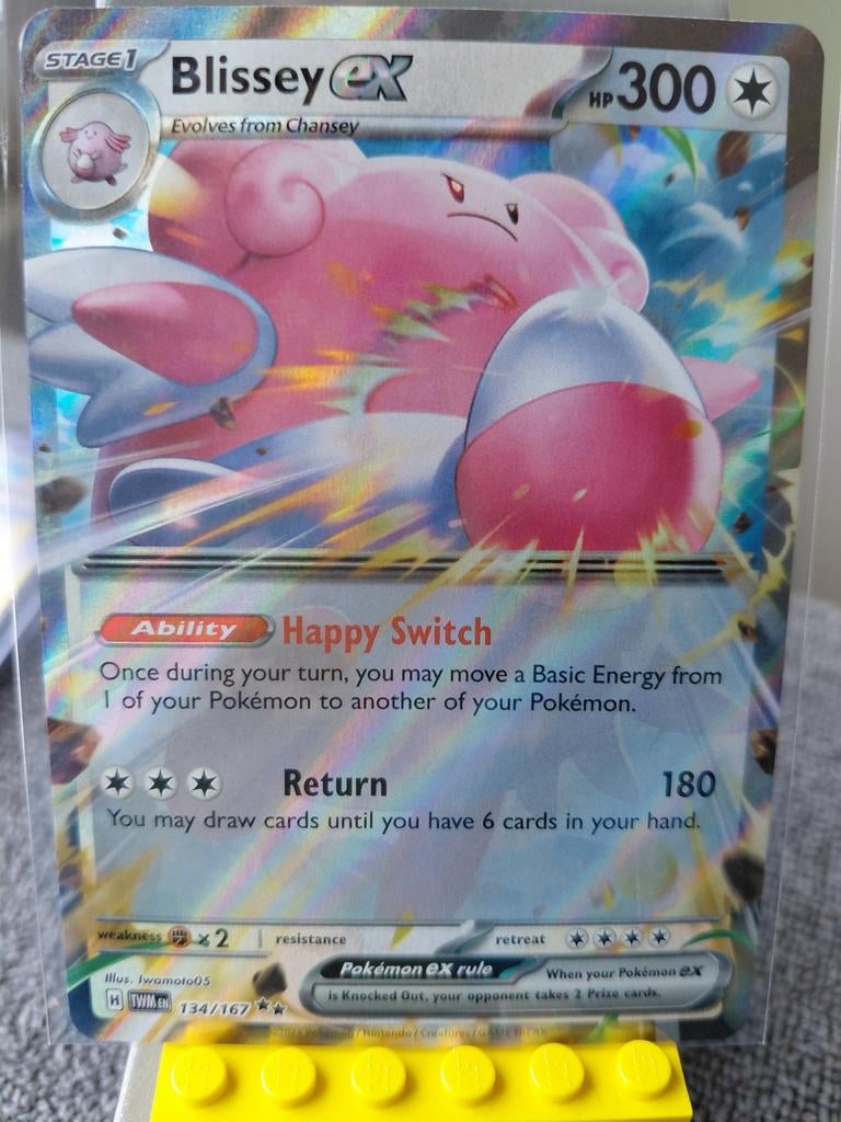 Blissey EX Full Art Pokémon Kaart 134/167, Ophalen of Verzenden, Nieuw, Losse kaart, Foil
