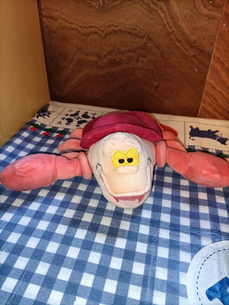 Sebastiaan de krab  knuffel De kleine zeemeermin Disney, Ophalen of Verzenden, Zo goed als nieuw