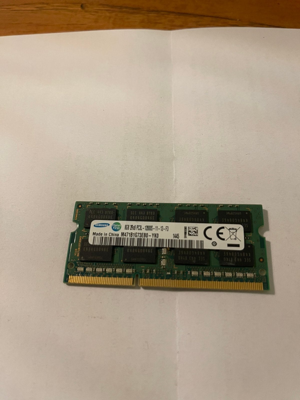 8gb ddr3 sodimm laptop ram samsung, Ophalen of Verzenden, Zo goed als nieuw, DDR3, Laptop