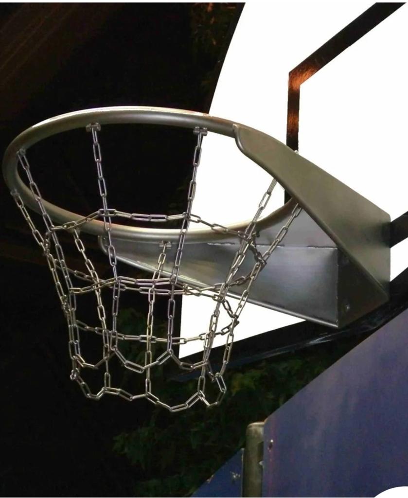 RVS Basketbalring met kettingnet - Geschikt voor buiten, Sport en Fitness, Basketbal, Ophalen of Verzenden, Nieuw, Ring, Bord of Paal